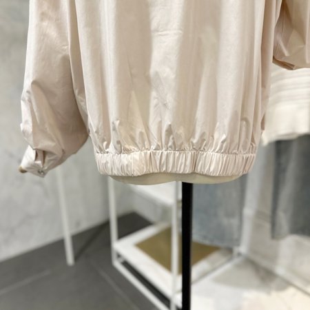 레이스 배색 카라 셔츠