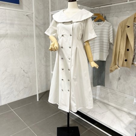 더블 카라 원피스