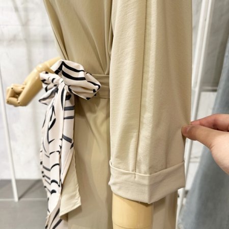 스카프벨트 카라 원피스