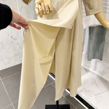 스카프벨트 카라 원피스