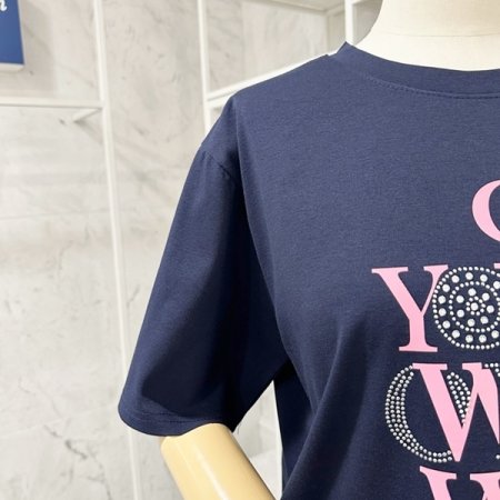 실버 레터링 티셔츠