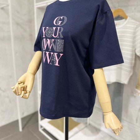 실버 레터링 티셔츠