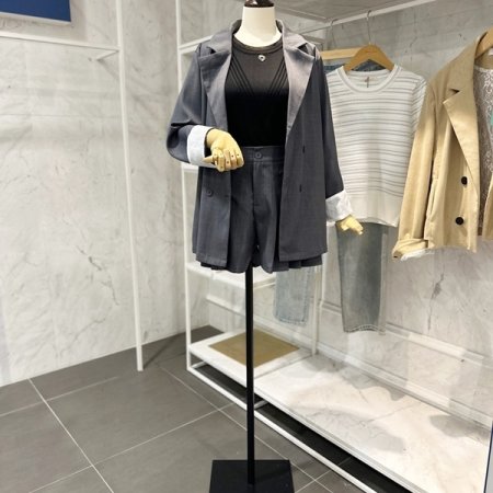 더블자켓 반바지 셋업