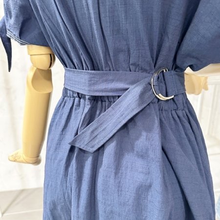 소매끈 밴딩 에이라인 원피스