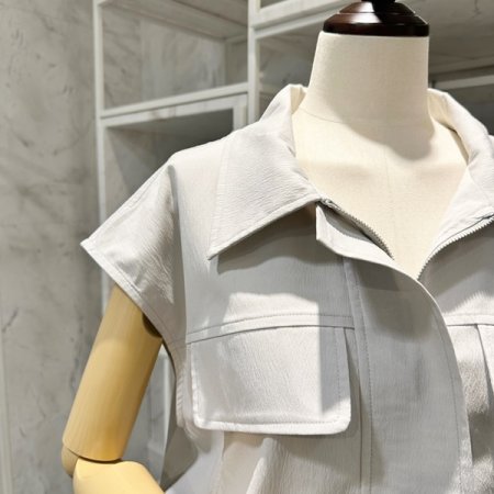 스트링 조끼 뒷트임 스커트 세트