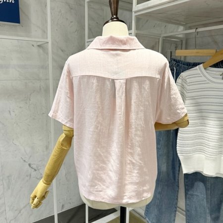 린넨 카라 셔츠