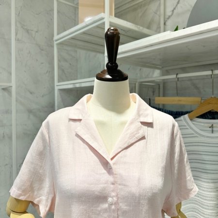 린넨 카라 셔츠