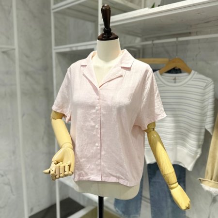 린넨 카라 셔츠