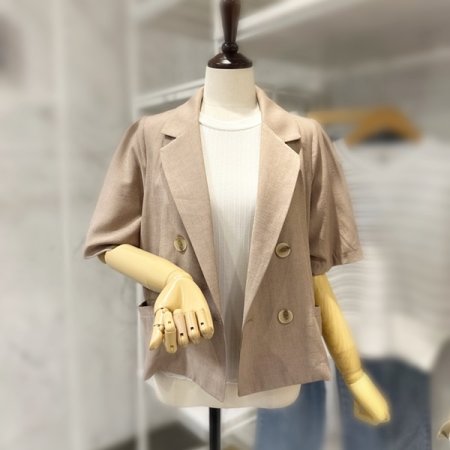 어깨 퍼프 기본 자켓