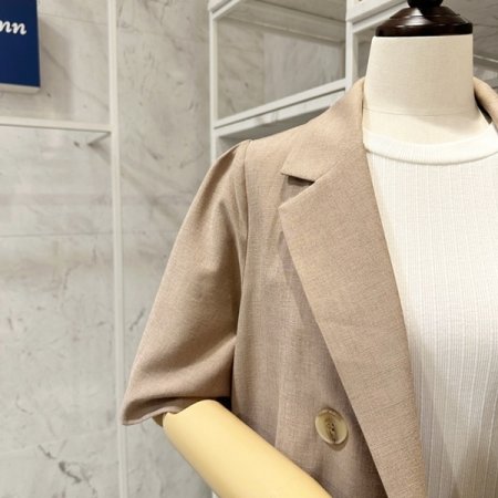 어깨 퍼프 기본 자켓