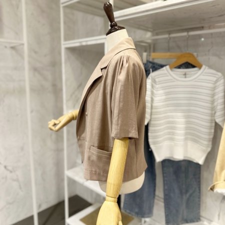 어깨 퍼프 기본 자켓