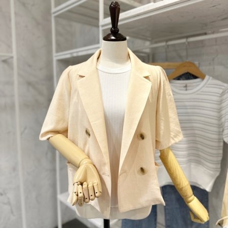 어깨 퍼프 기본 자켓