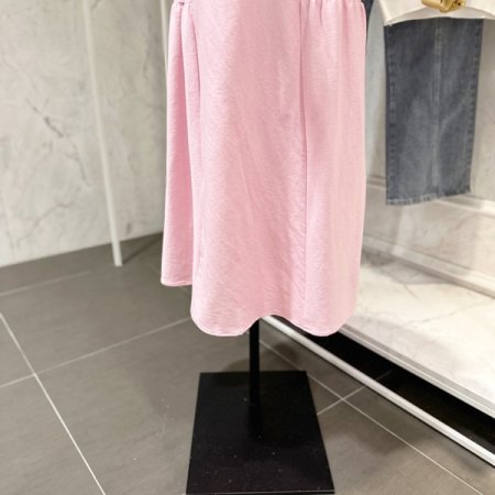 컬러 뒷밴딩 포켓 스커트