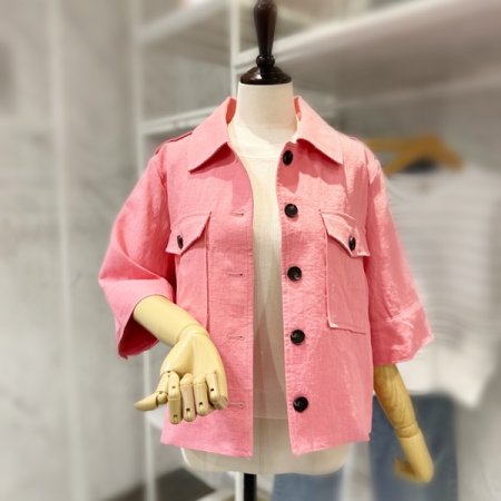 양포켓 린넨 자켓