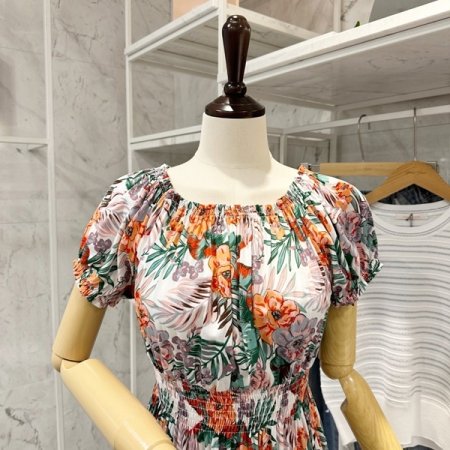 야자꽃 밴딩 원피스