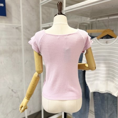 이중 프릴 니트