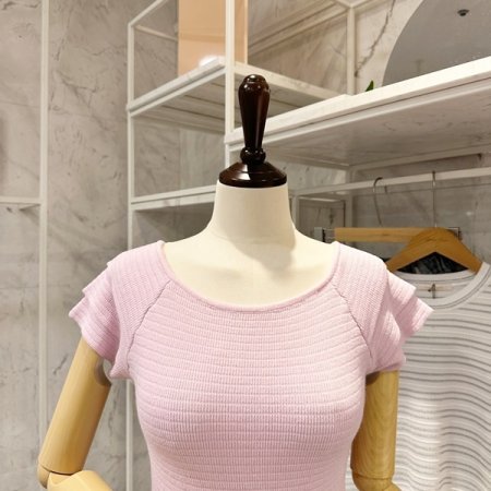 이중 프릴 니트