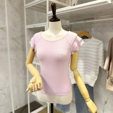 이중 프릴 니트