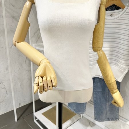 앞뒤 민소매 니트