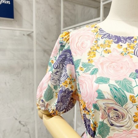 핑크 로즈 벨티드 원피스