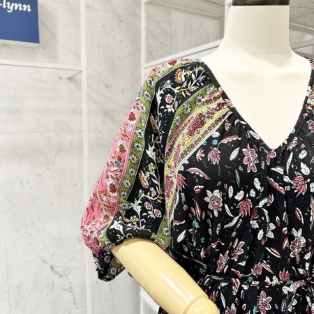 양 브이 롱 원피스