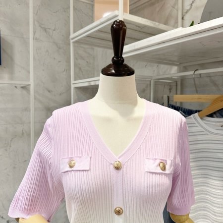 그라데이션 브이넥 가디건