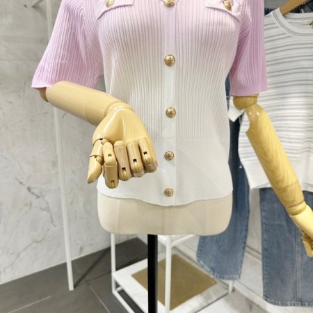 그라데이션 브이넥 가디건