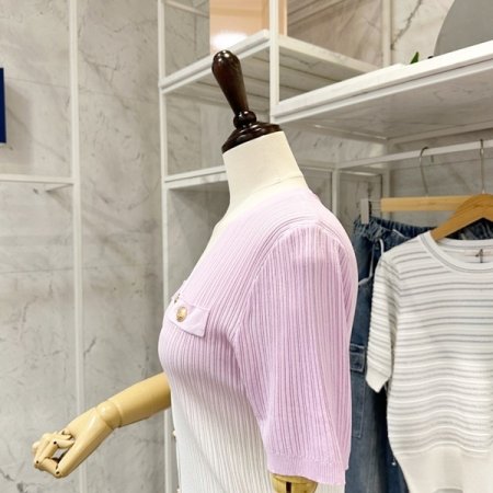 그라데이션 브이넥 가디건