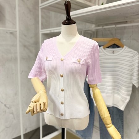 그라데이션 브이넥 가디건