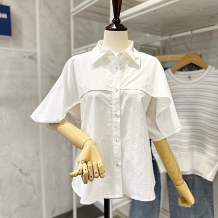 프릴 캉캉 블라우스