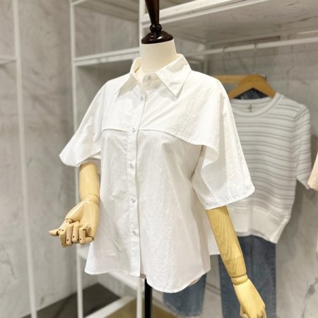 프릴 캉캉 블라우스