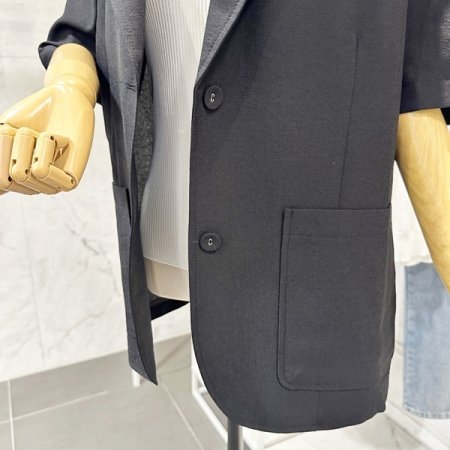 썸머 어깨패드 오버핏 자켓