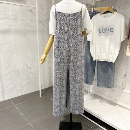 복고 끈 점프수트