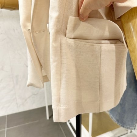 어깨 퍼프 카라 자켓