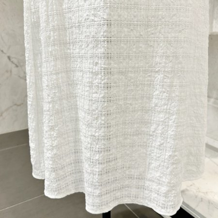 썸머 뒷밴딩 에이라인 스커트