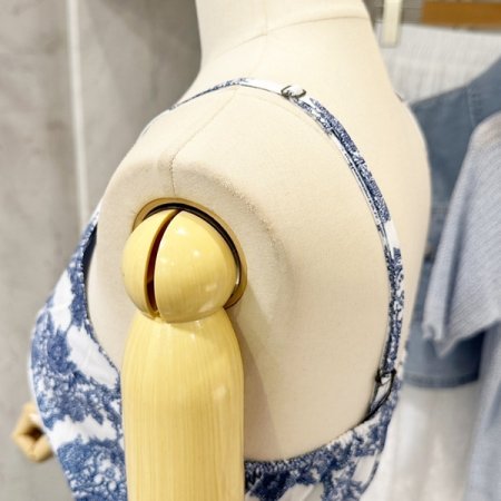 패턴 끈 랩 원피스