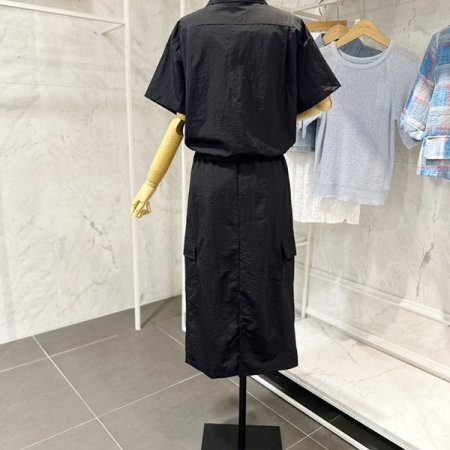 스트링 셔츠 카고 스커트 세트