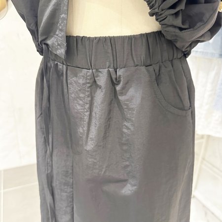 스트링 셔츠 카고 스커트 세트