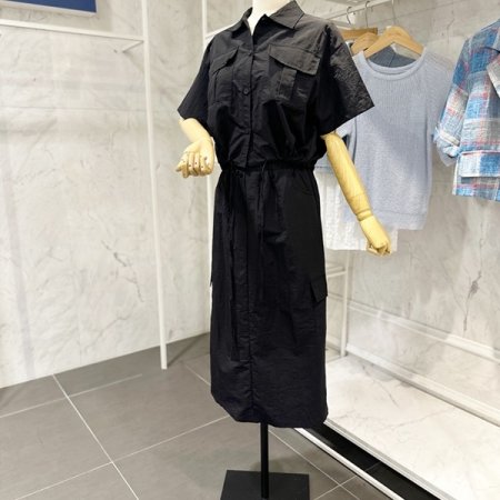 스트링 셔츠 카고 스커트 세트