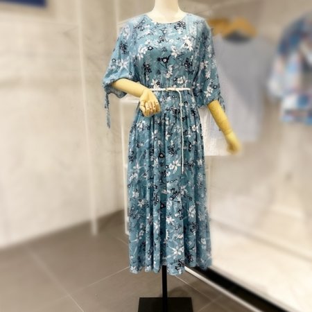 꽈배기 벨트 플라워 원피스