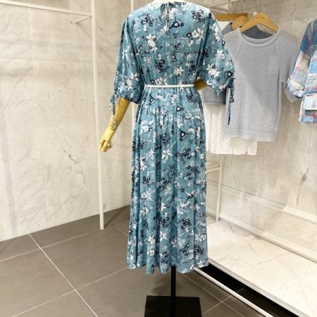 꽈배기 벨트 플라워 원피스