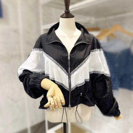 레이스 투웨이 집업 점퍼