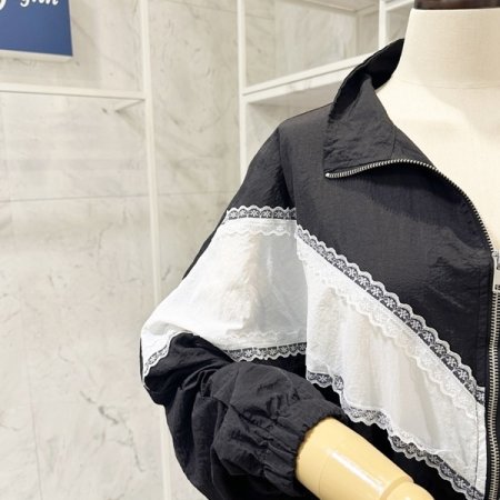 레이스 투웨이 집업 점퍼