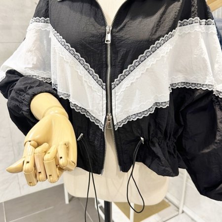 레이스 투웨이 집업 점퍼