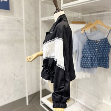 레이스 투웨이 집업 점퍼