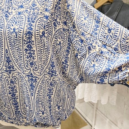 뒷끈 밑단밴딩 루즈핏 블라우스