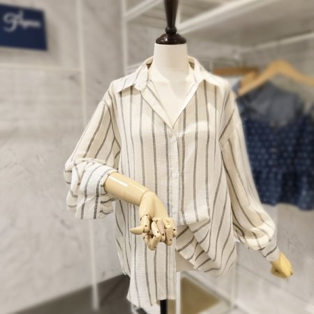 줄지 카라 언발 남방