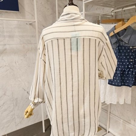 줄지 카라 언발 남방