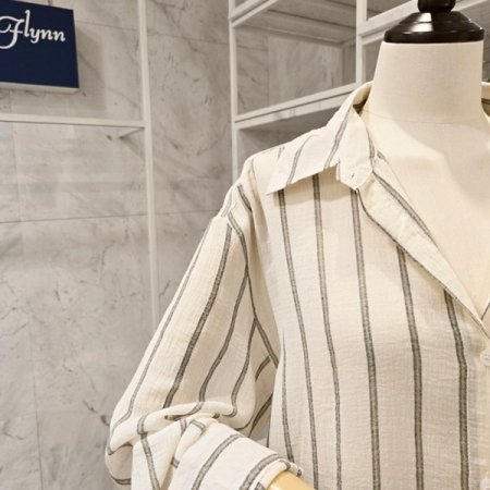 줄지 카라 언발 남방