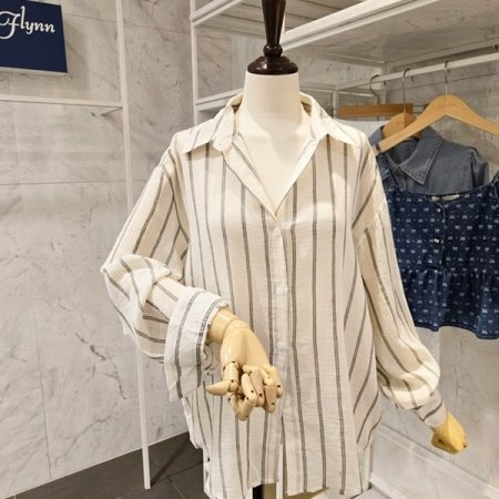 줄지 카라 언발 남방